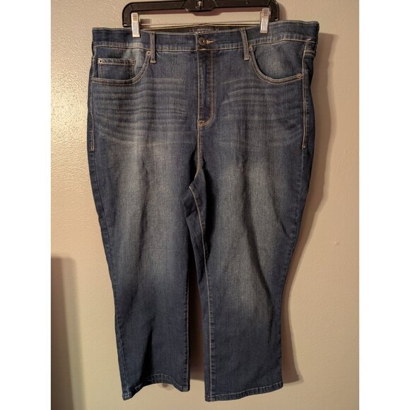 Torrid Premium Sky High Skinny Jeans Blue Size 24W Cropped - Picture 2 of 7